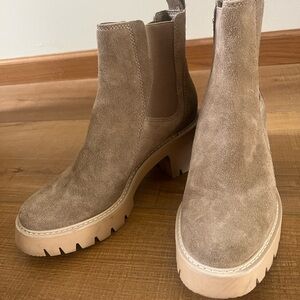 Women's Tan Suede Ankle Boots